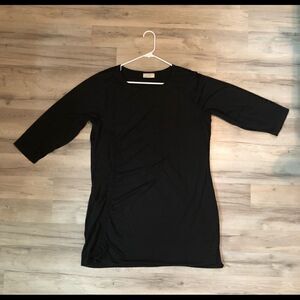 Bobbie Brooks Black Side Gathering Dress Size 2X